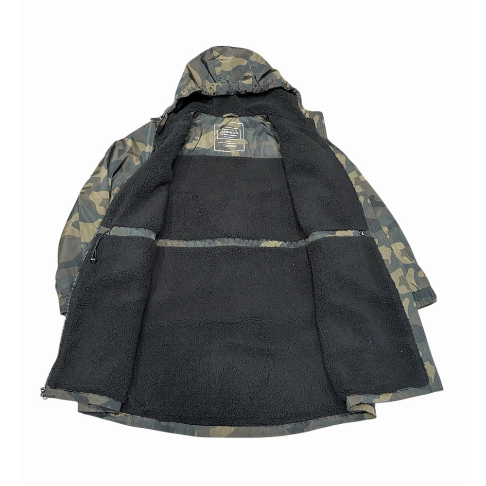 Lucky Brand Womens Anorak Jacket Parka Camo Hooded Lined Water Resistant XL - Picture 3 of 11